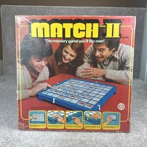 1978 Ideal Match II Memory Game with World Flags Flip to Play No Instructions